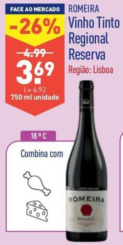 Promo O Romeira Vinho Tinto Regional Reserva Ml Em Aldi