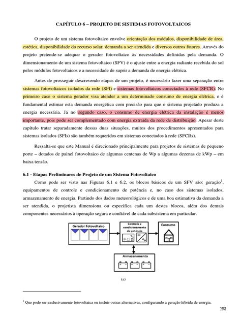 Manual De Engenharia Fv6 Pdf Potência Física Painel Solar