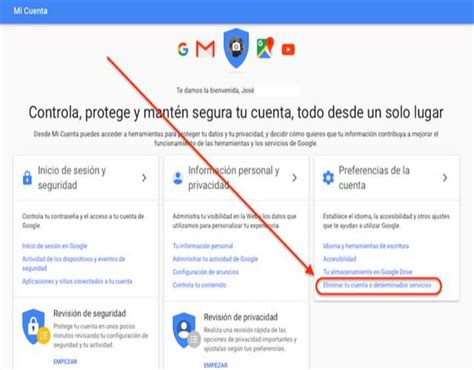 Cómo puedo eliminar mi cuenta de correo Gmail de forma segura