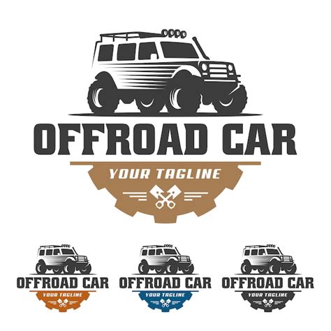 Logotipo Do Carro Fora Da Estrada Logotipo Offroad Modelo Do Logotipo