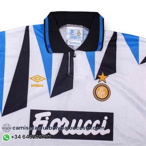 Camiseta Inter de Milán 1992 1993 Visitante Camisetas Futbol y Baloncesto