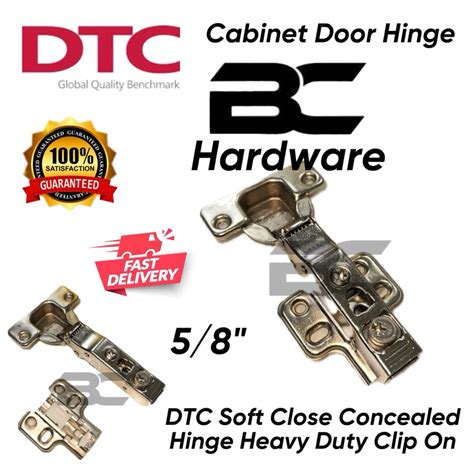 DTC 5 8 Soft Close Concealed Hinge Heavy Duty Clip On Shopee Malaysia