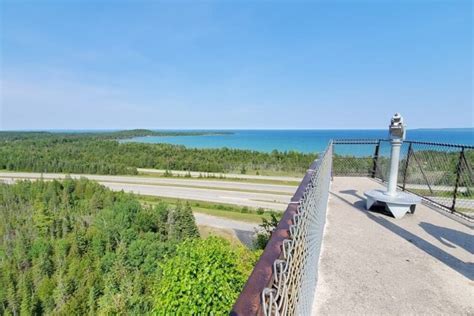 Castle Rock the St Ignace overlook (trail to VIEWS!) + more things to do nearby St Ignace MI 🌳 ...