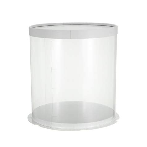 Plastic Transparent Cake Box Round Cake Packaging Boxes Organizer For