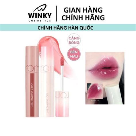Màu 22 39 Son tint Romand Juicy Lasting Tint màu 23 Nucadamia Màu Đỏ Nâu Nude Shopee Việt Nam