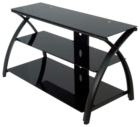 Calico Designs Futura 3 Tier Glass Tv Stand For Most Flat Panel Tvs Up