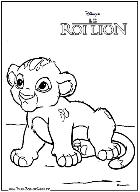 Coloriage Le Roi Lion 73648 Films d animation Dessin à colorier