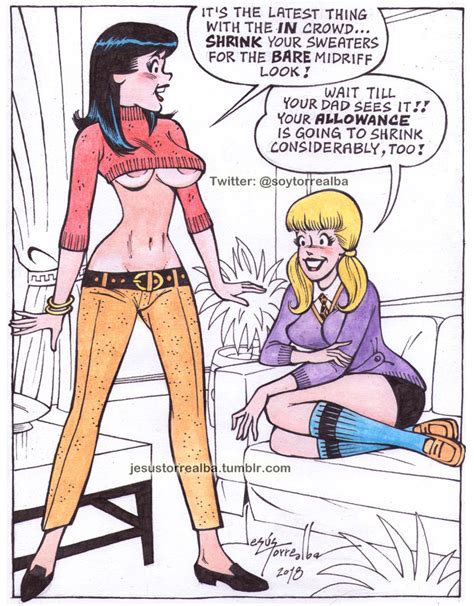 Rule 34 Archie Comics Betty And Veronica Betty Cooper Blonde Hair