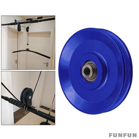 Aluminium Alloy Bearing Pulley Wheel Replace For Gym Equipment Part