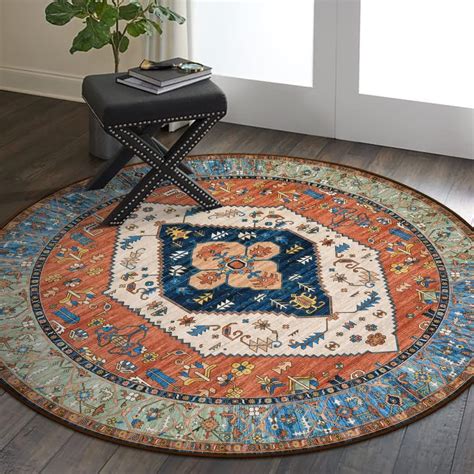 Amazon Lahome Boho Round Rug Ft Small Round Area Rug Non Slip