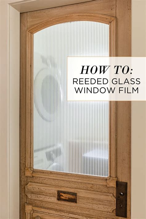 DIY Reeded Glass Door - Jenna Sue Design