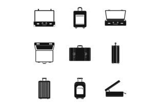 Tourism Bag Icon Set Simple Style Graphic By Anatolir56 Creative Fabrica