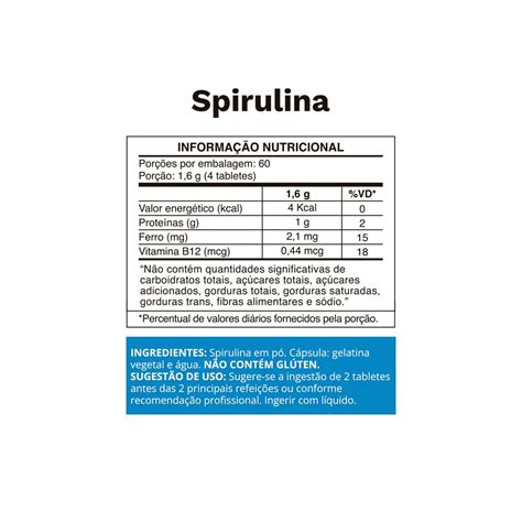 Psyllium Em P G Spirulina Tablets Mg Ocean Drop Natunutra