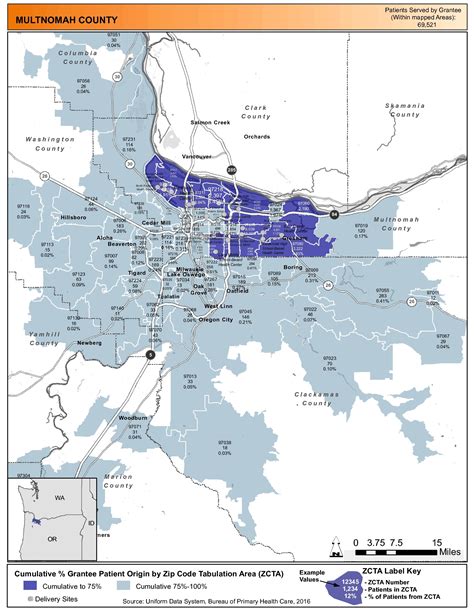 Multnomah County Zip Code Map Map