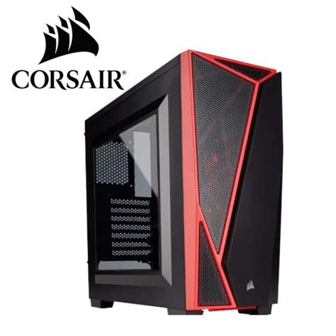 Case Gamer Corsair Spec R Atx Media Torre Negro Con Led Roja Con