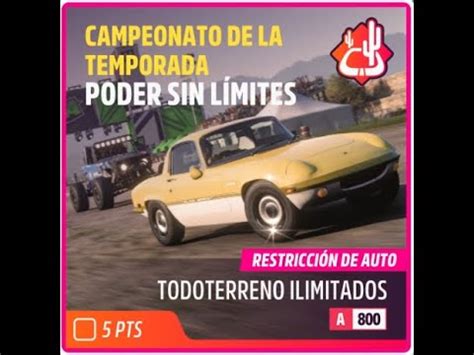 FORZA HORIZON 5 Otoño Serie 32 Campeonato de la Temporada PODER SIN