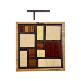 Mondrian Madera Puzzles De Ingenio Kubekings