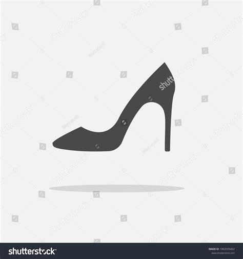 High Heel Women Shoes Vector Icon Stock Vector Royalty Free 1063505402 Shutterstock