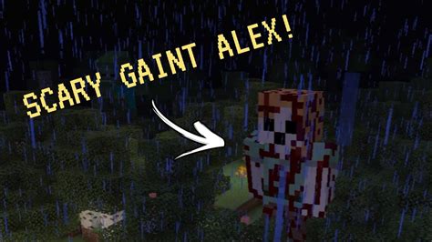 I Found Scary Giant Alex Entity In Minecraft 😳 Minecraft Creepypasta