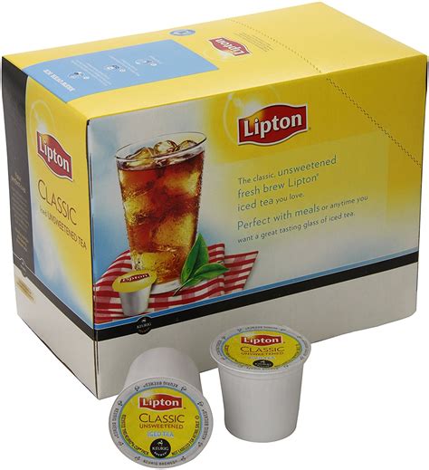 Lipton K Cup Portion Pack For Keurig Brewers Classic Unsweetened Iced