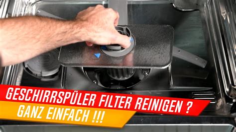 Geschirrsp Ler Filter Reinigen Ausbauen Und Wieder Einbauen