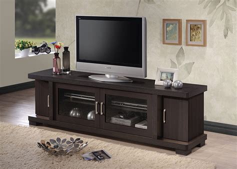 Buy Contemporary 70-inch Dark Brown TV Cabinet - Tarkhan.pk