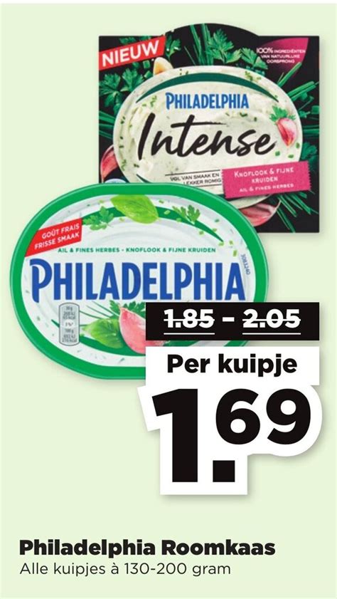 Philadelphia Roomkaas G Aanbieding Bij Plus