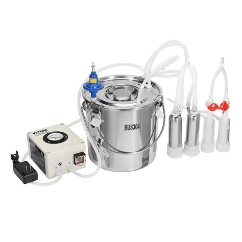 Vevor Goat Milking Machine L Stainless Steel Bucket Electric