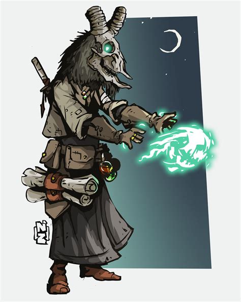 Goat Head Necromancer By Nukazombee On Deviantart