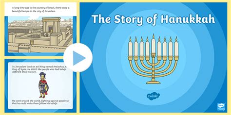 The Story Of Hanukkah Powerpoint Teaching Resources Twinkl