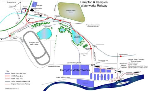 Map Of Restoration Hampton Kempton Waterworks Railway