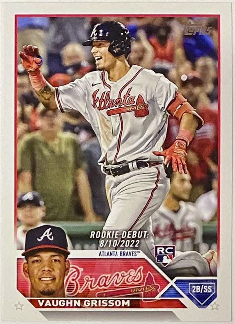 Vaughn Grissom 2023 Topps Update Series Atlanta Braves Baseball Rookie