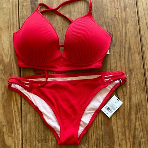 Shade Shore Swim Shade Shore Red Bikini Poshmark