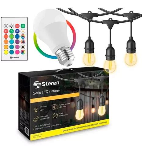 Steren Modled Serie Led Vintage De Focos Foco Rgb