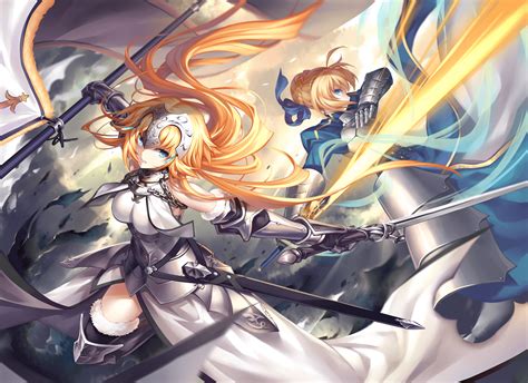 Wallpaper Fgo Jeanne D Arc Ruler Fate Grand Order Saber Fate Grand