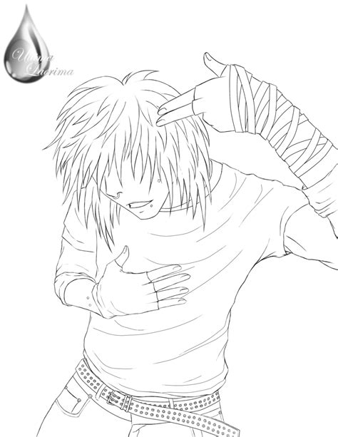 Emo Anime Coloring Pages