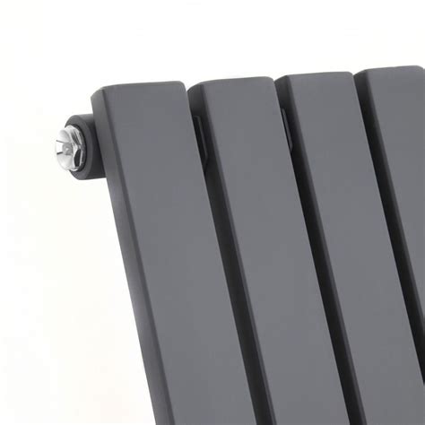 Sloane Anthracite Horizontal Single Flat Panel Designer Radiator