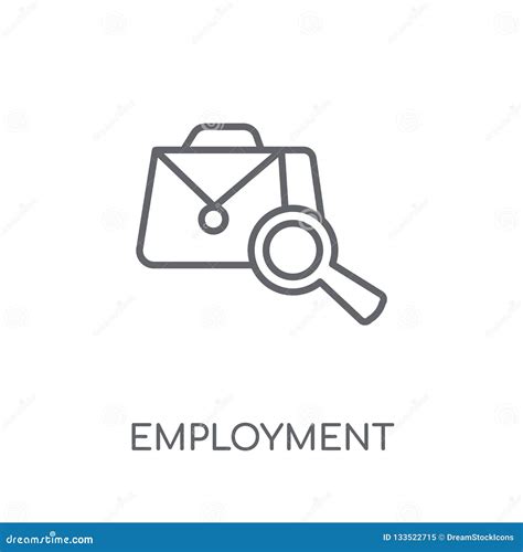 Employment Linear Icon. Modern Outline Employment Logo Concept O Stock ...