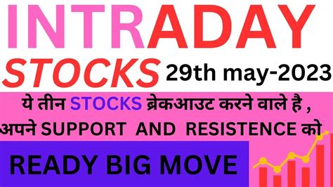 Intraday Stocks For Tomorrow Top 3 Stocks Best Stocks Stocks