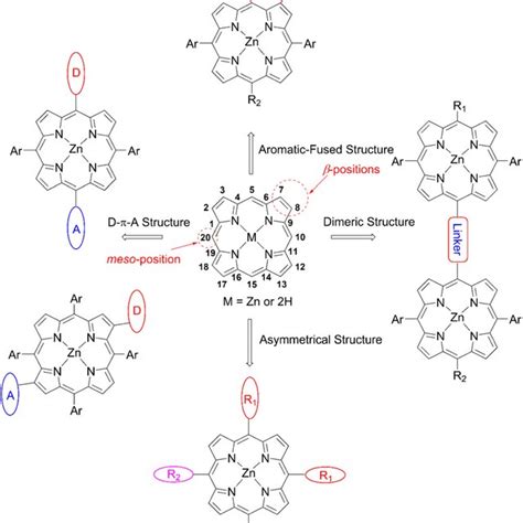 Structure And Numbering Of The Porphyrin Molecule And Common Design