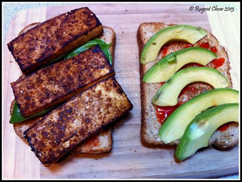 A Whole Food Life Basil Avocado Tofu Sandwich