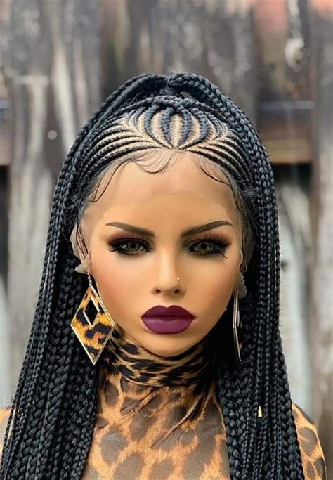 Braided Wig Full Lace Wig Braided Lace Front Wig Cornrow Wig Braided