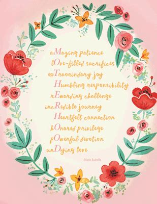 Acrostic Poems About Motherhood