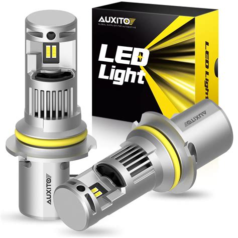 Auxito H4hb29003 Led Headlight Bulb With Fan 100w 20000lm 6000k Whi