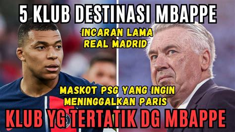 Klub Yang Berpotensi Jadi Destinasi Kylian Mbappe Jika Tinggalkan Psg