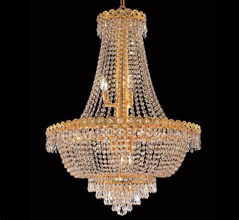 Large Crystal Chandelier Biella Collection 10 Light Large Brass