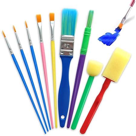 NATUCE 31 Pièces Éponge Brosses de Peinture Enfant Enfants Éducation