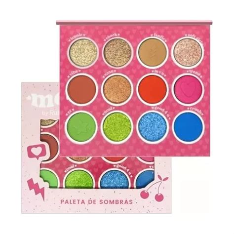 Paleta X Sombras Matte Metalicas Glitter Melu Ruby Rose En Venta En