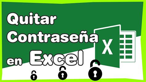 Cómo quitar contraseña en EXCEL si la olvidaste Aprender Excel YouTube