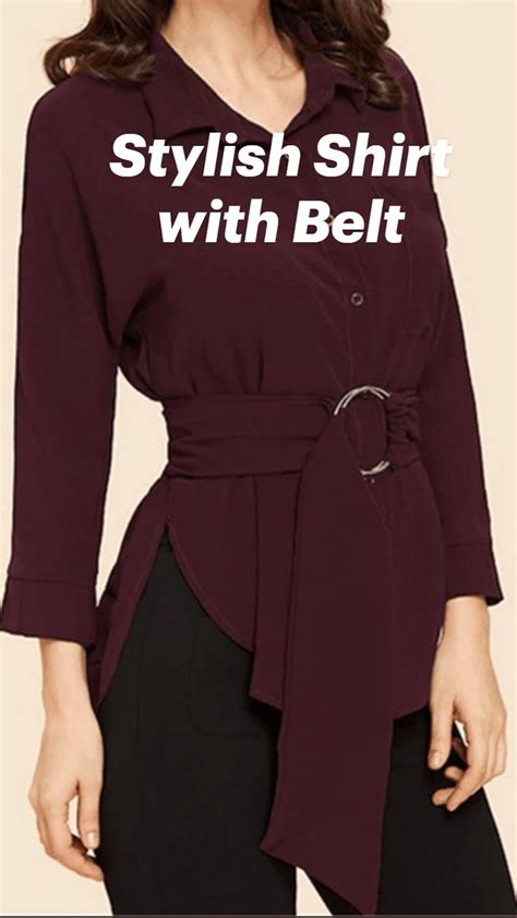 Stylish Shirt With Belt An Immersive Guide By Streetvova